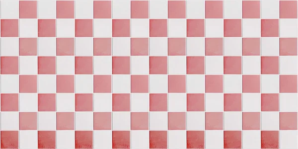 Rouge Fond Carrelage Blanc Motif Carrelage Carreaux — Photo