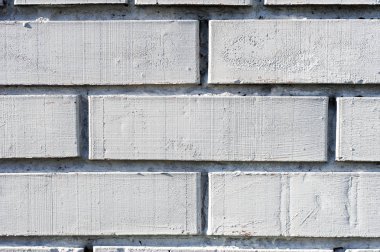 Grunge doku beyaz tuğla duvar tasarımı için