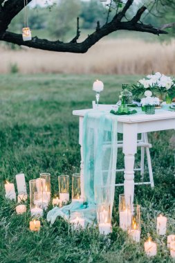 Mum şamdan düğün.