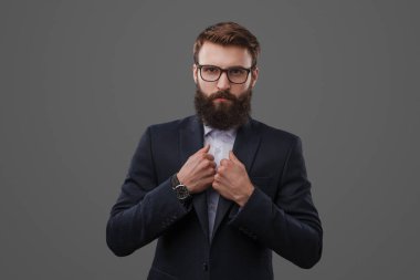 Formal giyim ciddi adam