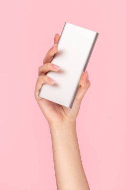 Ürün el gümüş güç banka ile 