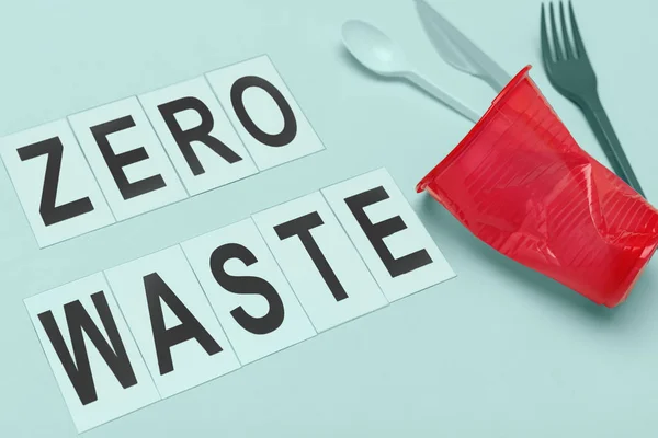 Komposisi konsep zero waste — Stok Foto