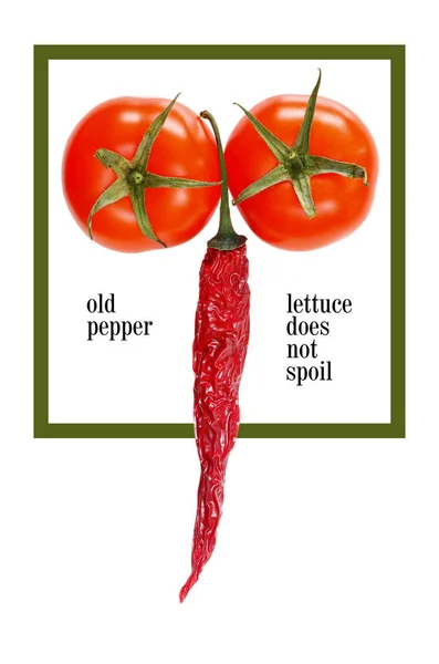 iki yıldızlı domates ve biber aralarında