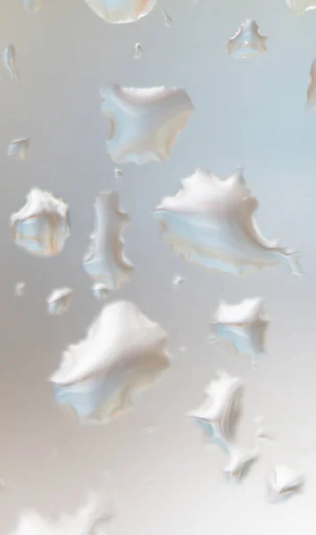 arka plan bulanıklık. Damla kar erime sonra camına