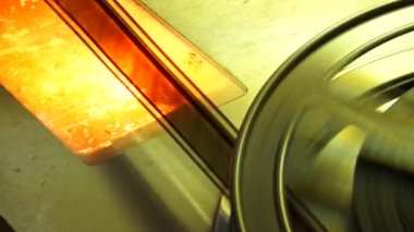 35 mm film. film sarma düzenleme tablo