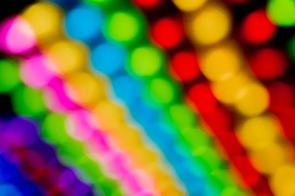 Fondo Bokeh Luz Colorida Textura Abstracta Con Reflejos Borrosa Circular — Foto de Stock