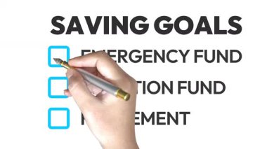 Bir el kontrol listesi, acil durum fonu, tatil fonu ve emeklilik gibi tasarruf hedeflerini kontrol eder.