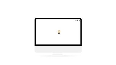  İşletme Mükemmelliği, Bir Bilgisayar Ekranı, başarıyı ve kalite güvencesini simgeleyen bir altın madalya ödülünü gösteriyor, 4k animasyon.