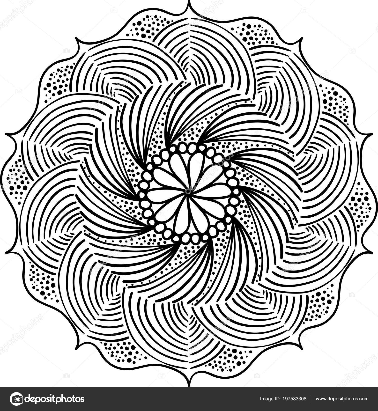 Round Pattern Mandala Abstract Design Of Persian Islamic Turkish