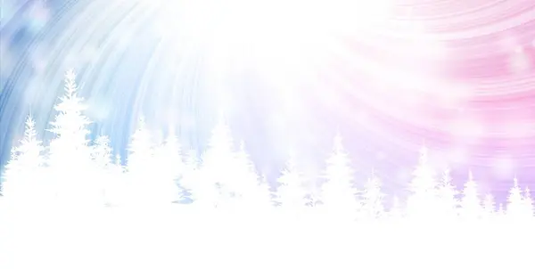 Boże Narodzenie Snowy Krajobraz Lasu Iglastego Spada Śnieg Zimę Nowy — Zdjęcie stockowe
