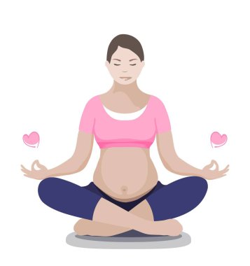 Hamile anne nilüfer poz beyaz izole dinlenmek. Çoğul gebelik kavramı