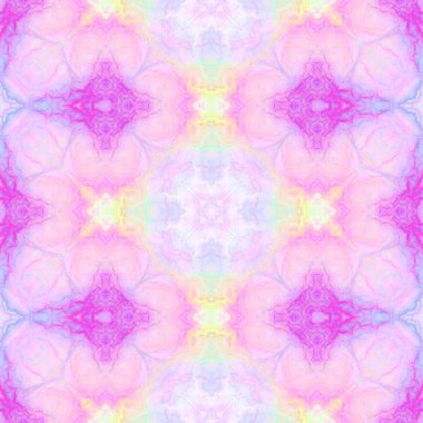Soyut çok renkli kaleidoskopik arka plan. Kağıtlar ve kumaş veya kağıt baskılar için dikişsiz desen