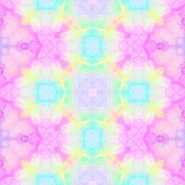 Soyut çok renkli kaleidoskopik arka plan. Kağıtlar ve kumaş veya kağıt baskılar için dikişsiz desen