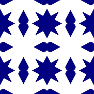 Beyaz arka plan üzerinde kesintisiz geometrik desen