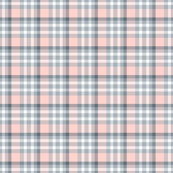 シームレスな幾何学的なギンガムパターン。抽象的な背景。ブルー、ピンク、グレー、ホワイトのストライプ — ストック写真