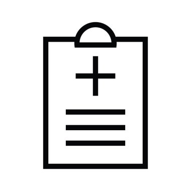 çizgi stili vektör çizim ile bir sağlık tıbbi Panosu simgesi