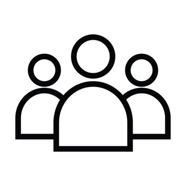 anahat stili vektör çizim ile takım kişi simgesi