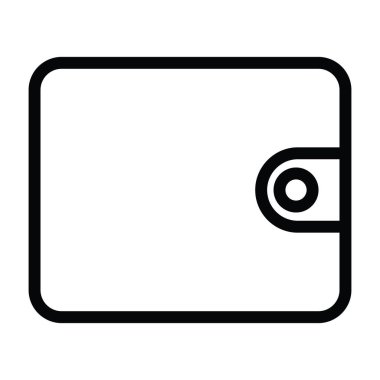 anahat stili vektör çizim ile cüzdan simgesi