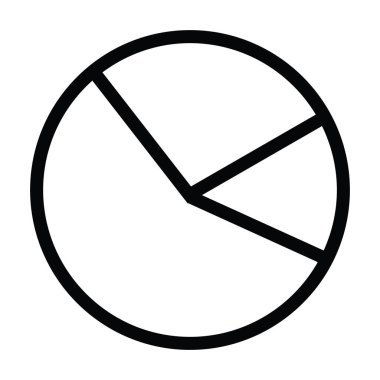 pasta grafik Diyagramı simgesi anahat stili vektör çizim ile