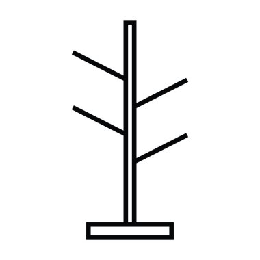 Anahat ve çizgi stili vektör çizim simgesi