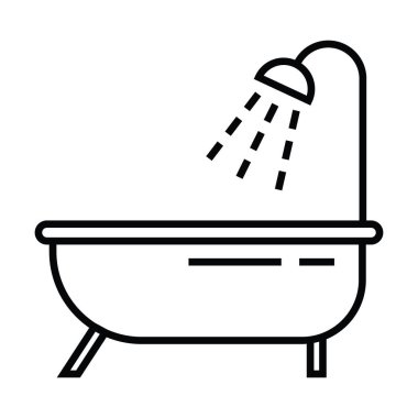 Anahat ve çizgi stili vektör çizim simgesi