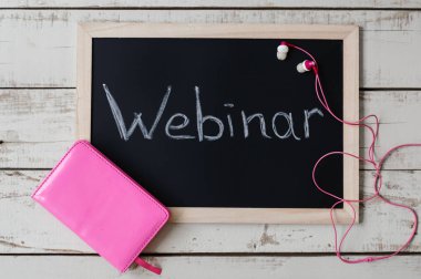 Webinar kavramı. Blackboard ile el yazısı metin 