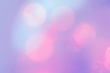 Pembe, mavi, mavi veya mor renk güzel arka plan. Pastel tonu. Bulanık ışıklar. Bokeh etkisi