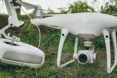 Bir dron ormandaki fotoğrafı