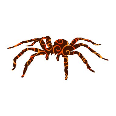 Örümcek monster model siluet antik mitoloji fantastik