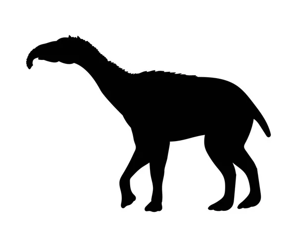 Litopterna silhouette animale di mammifero estinto — Vettoriale Stock