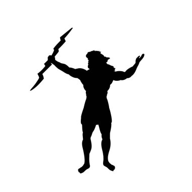 Zeus Jüpiter Tanrı siluet antik mitoloji fantastik