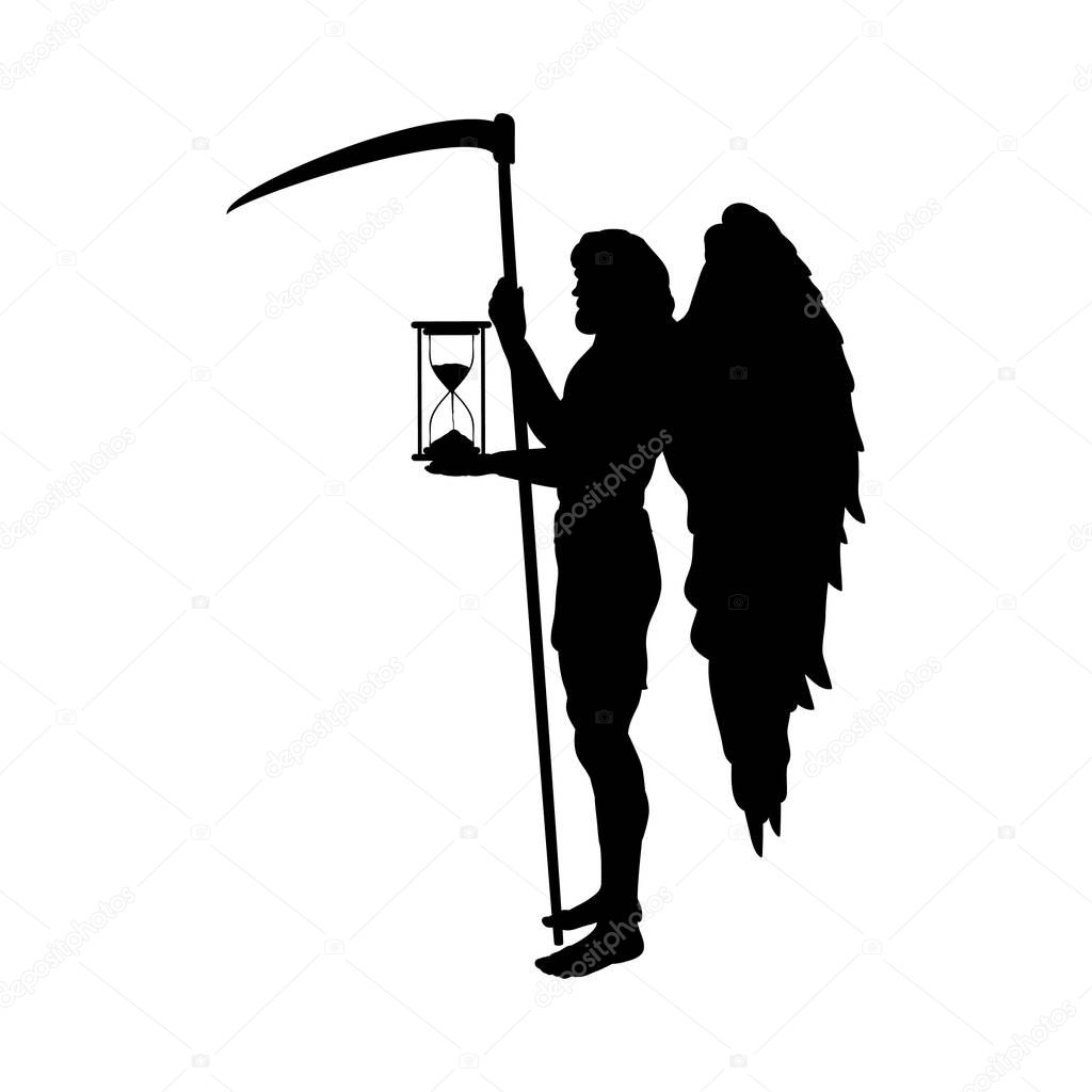 God time Chronos silhouette ancient mythology fantasy