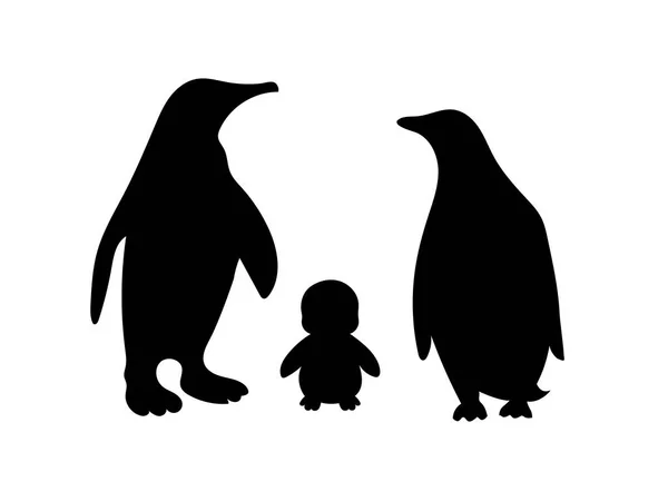 Πιγκουίνος σύμβολο οικογενειακής πίστης — Διανυσματικό Αρχείο