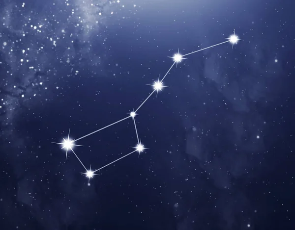 Constelación Oso Grande Sobre Fondo Azul Estrellado — Foto de Stock