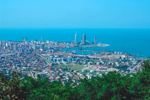 Øverste Utsikt Fra Observasjonsplattformen Byen Batumi Georgia – stockfoto