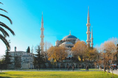 Sultanahmet Camii veya Sultanahmet Camii yakın çekim. Türkiye, İstanbul