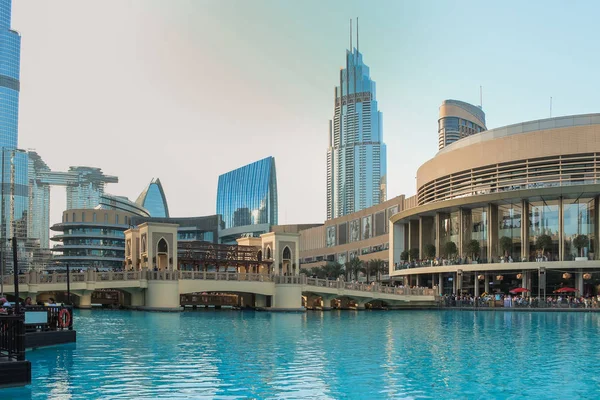 Dountown Burj Dubai primer plano en verano, mayo 2019 — Foto de Stock