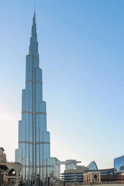 Dountown Burj Dubai primer plano en verano. Dubai en mayo 2019 . — Foto de Stock