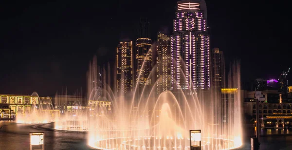 View Observation Platform Singing Fountains Dubai Mall Dubai May 2019 — Stock Photo, Image