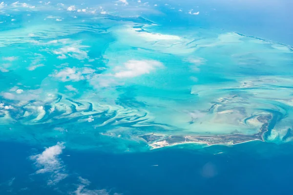 Veduta Aerea Delle Bahamas Berry Islands Isole Mozzafiato Sbarre Sabbia — Foto Stock