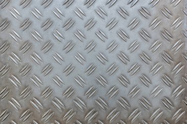 Eski gri alüminyum ekose desenli tabak arka plan .