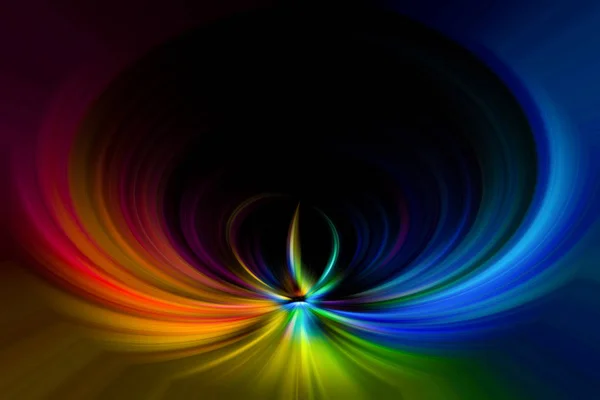 Multi Colored Vortex Swirl Spin Background — Stock Photo, Image