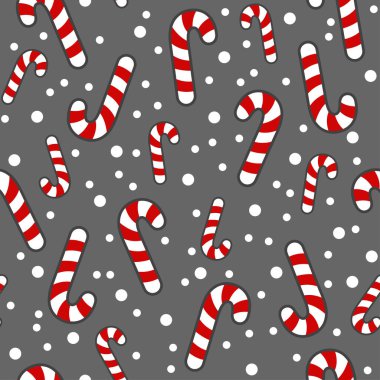 Kusursuz bir Noel deseni. Yeni yıl. Lolipop..