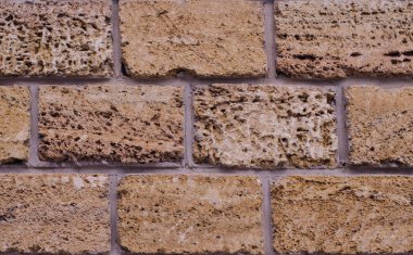 Kahverengi tuğla kirlenme bir makro görüntü. Arka plan olarak kullanılan.