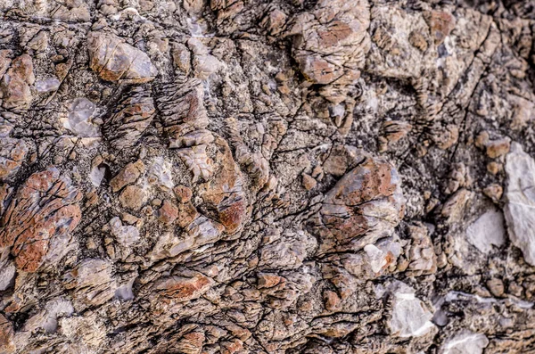 Farbe Stein Felsen Textur. Nahaufnahme — Stockfoto