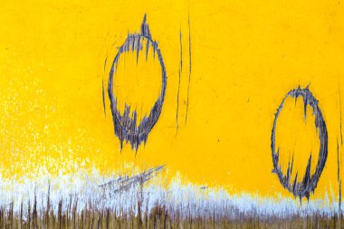 Sarı boyalı ahşap kaplama arka plan. Kalitesiz şıklıkta. Eski kırsal ahşap duvar, detaylı tahta fotoğraf dokusu..