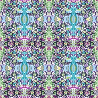 Nane bahçesi akrilik anlamlı resim. Kusursuz desen.