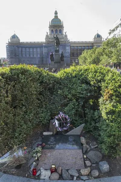 Praga República Checa Mayo 2018 Monumento Conmemorativo Jan Palach Jan — Foto de Stock