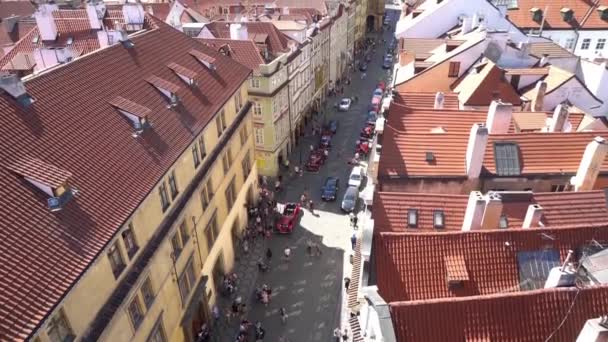 布拉格 捷克共和国 2018年5月 从捷克布拉格的小镇桥塔看到的马拉麦卡区概览 — 图库视频影像