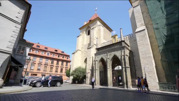 Prag Tschechische Republik Mai 2018 Die Kirche Des Malteserordens Historischen — Stockvideo